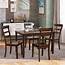 5 Piece Dining Table Set Square Kitchen With 4 Chairs Compact 