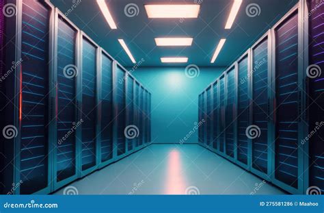 Data Center By Ai Generated Stock Illustration Illustration Of