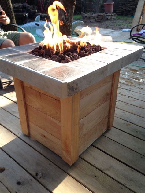 How To Build A Gas Fire Pit Table Encycloall