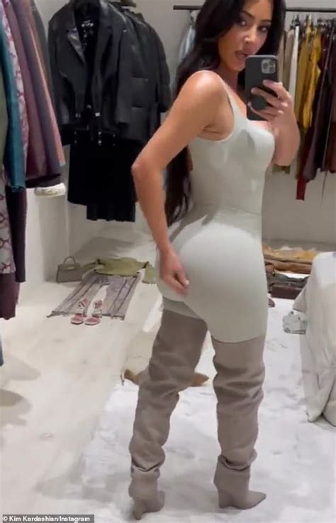 Kim Kardashian Wearing Fur Bikini On Instagram Popsugar Celebrity Photo