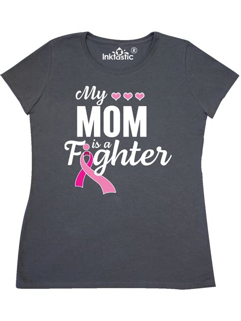 inktastic breast cancer awareness my mom is a fighter women s t shirt
