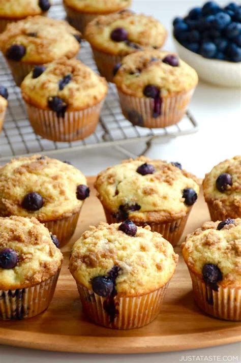 Blueberry Coffee Cake Muffins With Streusel Just A Taste