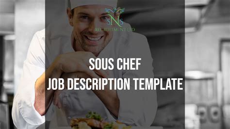 Sous Chef Job Description Template Sns Recruitment