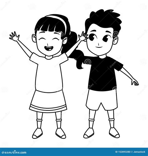 Free Boy And Girl Clipart Black And White Free Boy And Girl