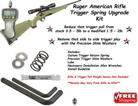 Ruger American Rifle Reduced Power Trigger Spring 15 Lb Shims