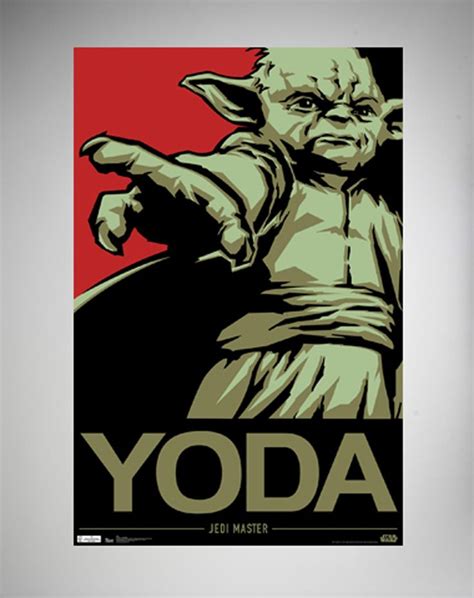 Star Wars Yoda Poster Yoda Pinterest