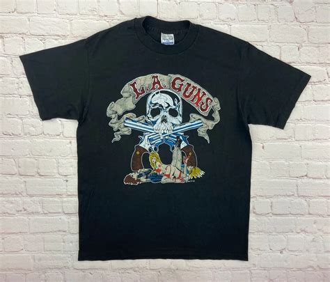 Rare Vintage Original 1989 La Guns Sex Booze Tattoos T Shirt By Spring Ford