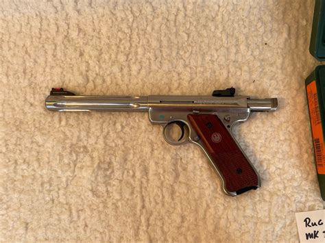 Ruger Mk Iii Hunter Stainless 22 Pistol With 2 Clips And Additional