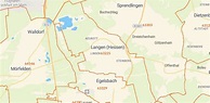 63225 Langen (Hessen) mit PLZ Karte und Straßenverzeichnis