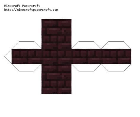 7 Easy Minecraft Papercraft Nether Brick TheBookEtiquette
