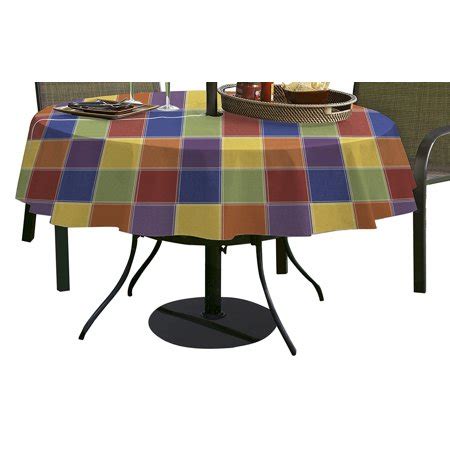 Shop for round umbrella table tablecloths at bed bath & beyond. Umbrella with Hole Zipper Vinyl Tablecloth - Multi Color ...