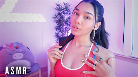 ASMR Fast Aggressive Body Triggers Collar Bone Tapping Clothing
