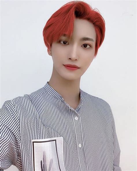Seonghwa With Red Hair Red Hair Hair Pretty Pictures