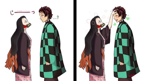 Nezuko Gives Headpats By Ms Masked On Deviantart