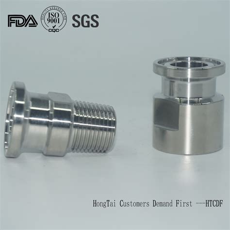 Stainless Steel Male Female Npt Bsp Thread Pipe Clamp Adapter China Clamp Ferrule And Sanitary