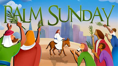 Church Powerpoint Template Palm Sunday 1