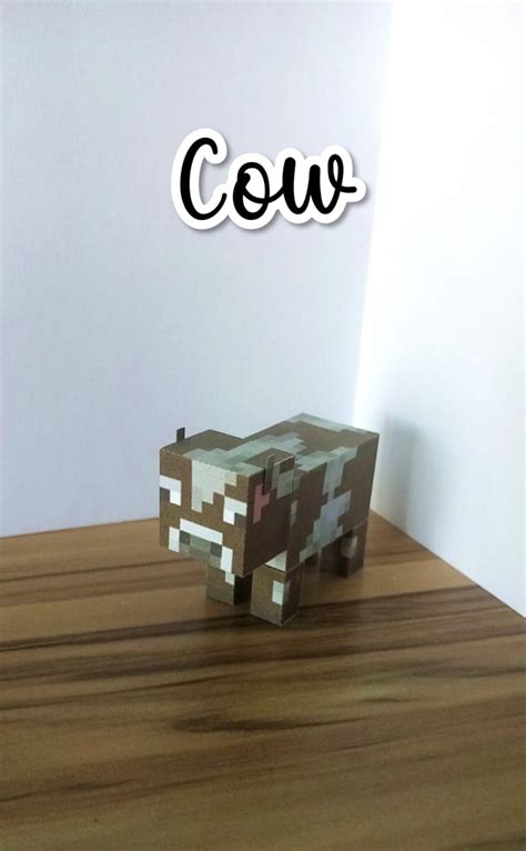 Pixel Papercraft Little Cow