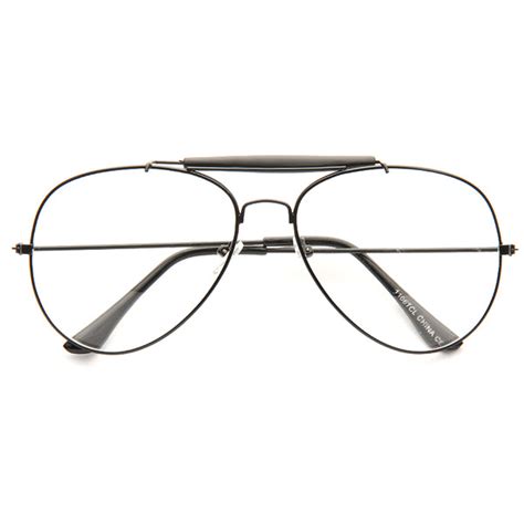 60mm Clear Aviator Glasses Cosmiceyewear