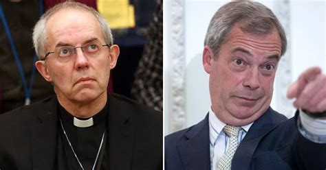 Archbishop Of Canterbury Blasts Nigel Farage Over Racist Sex Attack Claim Mirror Online