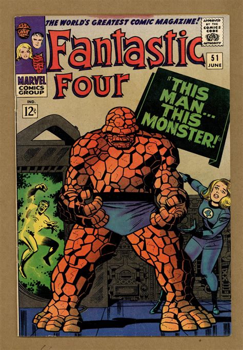 Fantastic Four 51 Vg 40 1966 Ebay