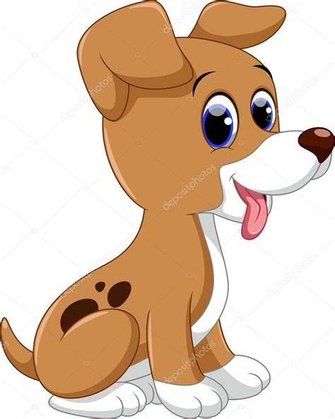 Desenhos Animados Bonito Cão — Vetor De Stock © Irwanjos2 68621511