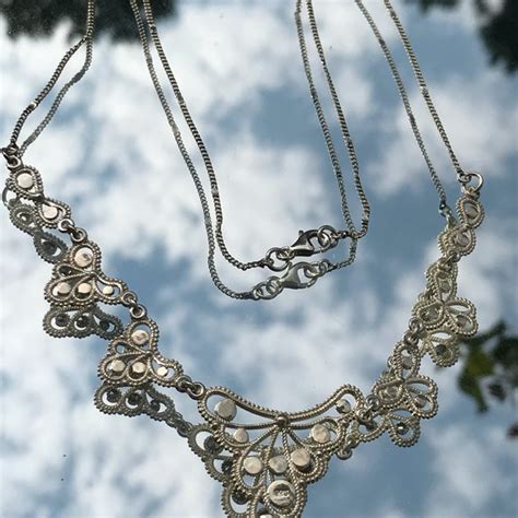Jewelry Sterling Silver Marcasite Necklace Poshmark