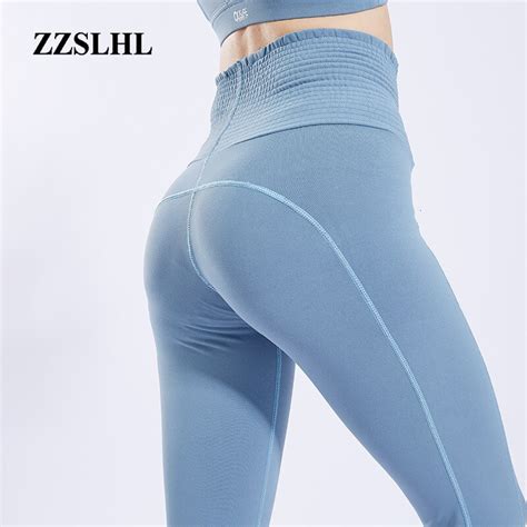 Sexy Gym Clothes Elastic Waist Solid Yoga Pants 2019 Legging Sport Femme Fitness High Waist Yoga