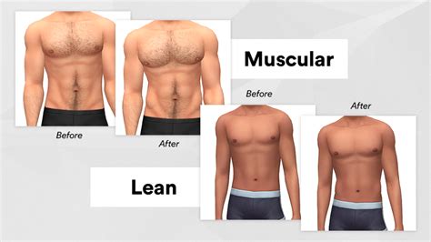 Luumiabodeiilean Muscular Sims 4 Body Mods Sims Sims 4