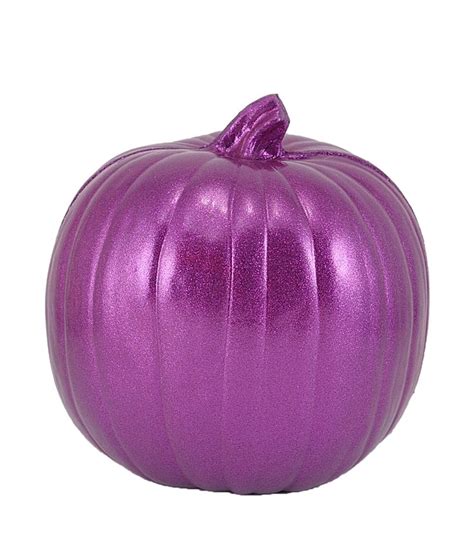 10 Purple Glitter Carvable Pumpkin10 Purple Glitter Carvable