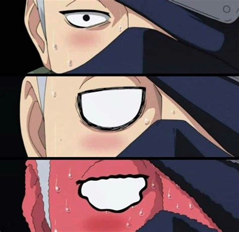 Kakashi's red face | Naruto, Naruto smile, Naruto kakashi