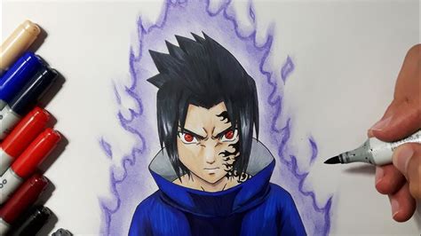 How To Draw Sasuke Young Step By Step Naruto Youtube