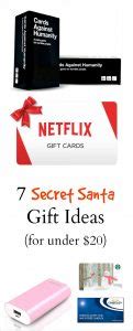 Being an awesome gift giver is great. 7 Secret Santa Ideas for Under $20 - The Write Balance