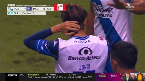 Gol De Jordi Cortizo Puebla Pachuca Liga Bbva Mx Apertura