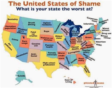 Another More In Depth Stereotype Map Of Each State Wh