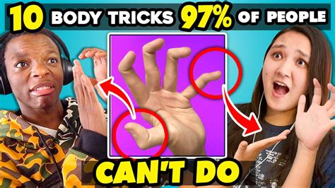 10 Body Tricks 97 Of People Cant Do Adults React YouTube