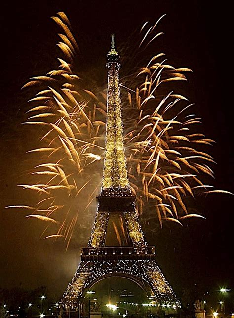 Eiffel Tower New Years 2000 Tour Eiffel Fireworks Eiffel Tower