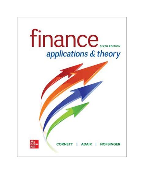 Finance Applications And Theory 6th Edition By Marcia Cornett And