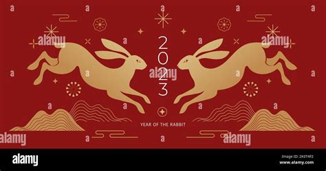 Chinese New Year 2023 Year Of The Rabbit Chinese Zodiac Symbol Lunar