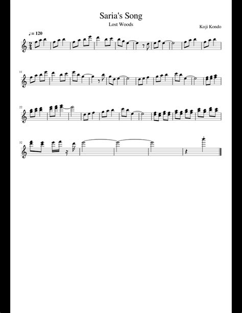 Also features flute fingering charts, scales, a metronome, a tuner, and more! Saria's Song sheet music for Flute download free in PDF or ...