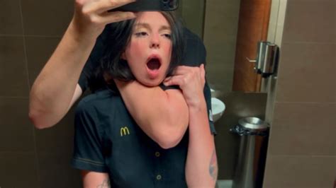 Risky Public Sex In The Toilet Fucked A Mcdonald S Worker Because Of Spilled Soda Eva Soda