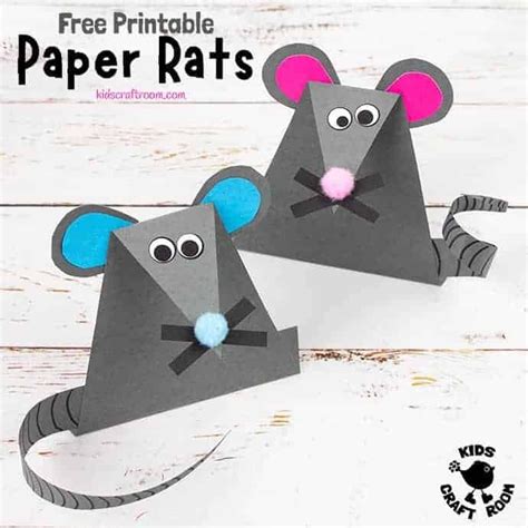 Easy Paper Mouse Craft Mouse Crafts Mickey Mouse Crafts Kids Mouse