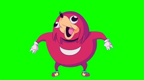 Ugandan Knuckles Oh No Green Screen Youtube