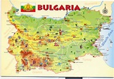 Mapa de Bulgaria - senderismoeuropa.com