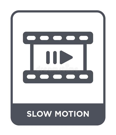 Slow Motion Icon Vector Isolated On White Background Slow Motion Sign