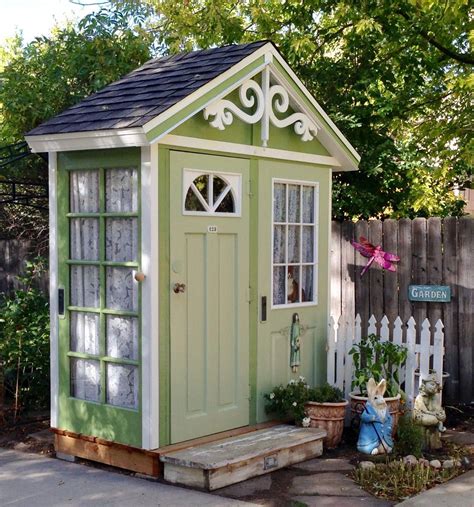 My Garden Shed My Husband Built This Out Of Old Doors I Love It