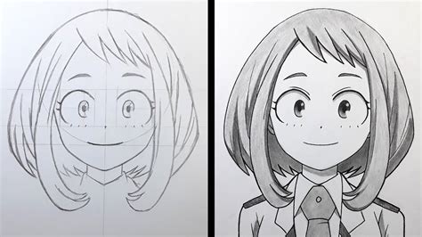 How To Draw Uraraka Boku No Hero Academia Cara Menggambar Anime