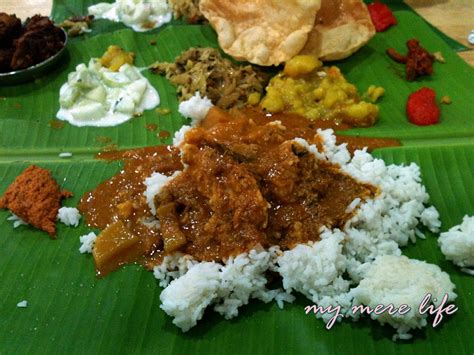 Put sticky rice over black beans. My Mere Life: Banana Leaf Rice @ Sam's Kitchen
