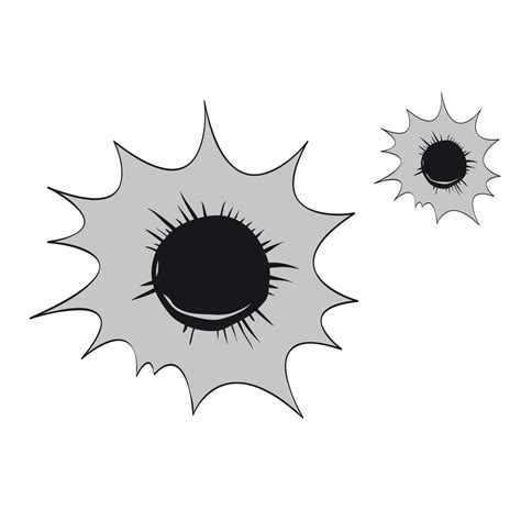 Explosion Icon Gray Bullet Holes Png Download 15001500 Free