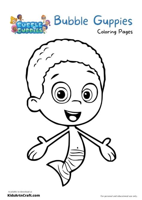 Bubble Guppies Coloring Pages For Kids – Free Printables - Kids Art & Craft