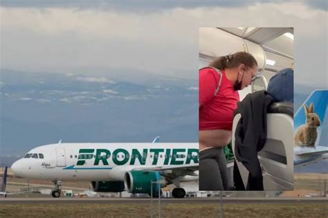 bizarre video of frontier airlines woman pulling down pants in aisle goes viral check wild